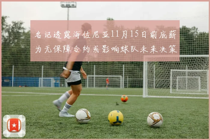 名记透露海佐尼亚11月15日前底薪为无保障合约或影响球队未来决策